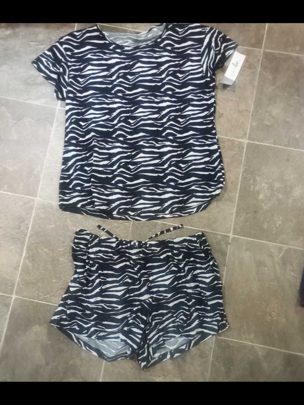 just be Black and White Zebra Lounge Set